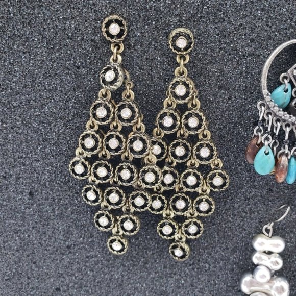 DANGLE Earrings Lot of 4 Pairs - Picture 2 of 10